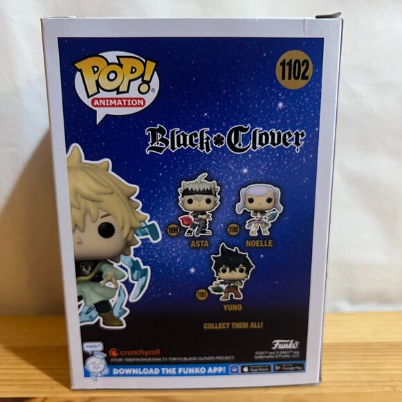 Funko POP! Black Clover Luck Voltia Figure #1102 AAA Anime Exclusive Used Good C - Picture 2 of 2